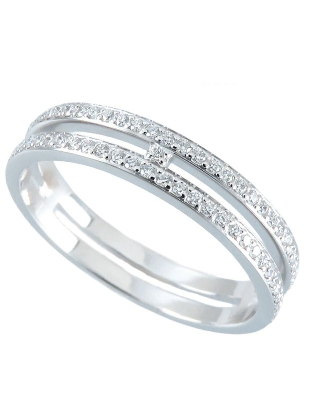 Hermes Arianne Ring White Gold 18k Diamond Wedding PM